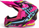 Миниатюра изображения товара Мотошлем AiM RH855 Fiber Glass Vexo RH855V-BPP-L (L, фиолетовый/розовый)