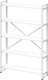 Миниатюра изображения товара Стеллаж Millwood Лофт 120х35х182 / СН-4 Л (белый)