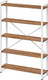 Миниатюра изображения товара Стеллаж Millwood Лофт 120х35х182 / СН-4 Л (дуб табачный Craft/ белый)