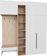 Миниатюра изображения товара Секция в прихожую Рэйгрупп Рэй P262-B6-2-EBE В6-2 (дуб элисон/белый премиум)