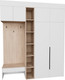 Миниатюра изображения товара Секция в прихожую Рэйгрупп Рэй P274-B5-1-EBE В5-1 (дуб элисон/белый премиум)
