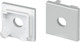 Миниатюра изображения товара Заглушка для профиля Arlight SL-KANT-H16-S10 SQUARE с отверстием / 053567