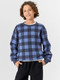 Миниатюра изображения товара Свитшот детский Mark Formelle 123431/1 (р.134-68, клетка на синем)