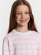 Миниатюра изображения товара Лонгслив детский Mark Formelle 127908/1 (р.158-80, бело-розовая полоска)
