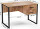Миниатюра изображения товара Письменный стол Soma Slava 110x66 (дуб крафт золотой/черный)