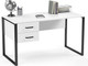 Миниатюра изображения товара Письменный стол Soma Slava 135x66 (белый/черный)