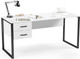 Миниатюра изображения товара Письменный стол Soma Slava 160x66 (белый/черный)