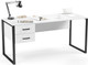 Миниатюра изображения товара Письменный стол Soma Slava 160x66 (белый/черный)