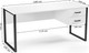 Миниатюра изображения товара Письменный стол Soma Slava 160x66 (белый/черный)