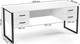 Миниатюра изображения товара Письменный стол Soma Slava 180x66 (белый/черный)