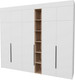 Миниатюра изображения товара Шкаф Рэйгрупп Рэй S262-В13-3-EBЕ В13-3 (дуб элисон/белый премиум)