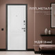 Миниатюра изображения товара Входная дверь Guard МС-1 86x205 левая (антик серебро/белый матовый)