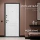 Миниатюра изображения товара Входная дверь Guard МС-1 96x205 левая (антик серебро/белый матовый)