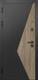 Миниатюра изображения товара Входная дверь Guard МПП-20 96x205 левая (черный эксимер/белый матовый)