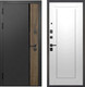Миниатюра изображения товара Входная дверь Guard МПП-22 86x205 левая (черный эксимер лакобель/белый матовый)