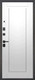 Миниатюра изображения товара Входная дверь Guard МПП-22 86x205 левая (черный эксимер лакобель/белый матовый)
