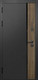 Миниатюра изображения товара Входная дверь Guard МПП-22 86x205 левая (черный эксимер лакобель/белый матовый)