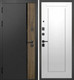 Миниатюра изображения товара Входная дверь Guard МПП-22 96x205 левая (черный эксимер/белый матовый)