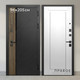 Миниатюра изображения товара Входная дверь Guard МПП-22 96x205 правая (черный эксимер/белый матовый)
