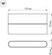Миниатюра изображения товара Бра уличное Arlight SP-WALL-FLAT-S170x90-2x6W Warm3000 GR / 032412