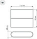 Миниатюра изображения товара Бра уличное Arlight SP-WALL-FLAT-S110x90-2x3W Warm3000 GR / 032410
