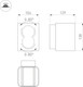 Миниатюра изображения товара Бра уличное Arlight LGD-Wall-Vario-J2R-12W Warm White / 022002