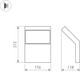 Миниатюра изображения товара Бра уличное Arlight LGD-ECRAN-WALL-9W Warm3000 GR / 029989