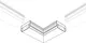Миниатюра изображения товара Коннектор для профиля для светодиодной ленты Arlight STRETCH-S-50-CEIL-CENTER-90 / 041202