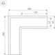 Миниатюра изображения товара Угол профиля для светодиодной ленты Arlight SL-LINIA65-F / 030126