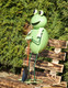 Миниатюра изображения товара Фигурка для сада Klesto Лягушка прораб с лопатой Z26407