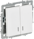 Миниатюра изображения товара Выключатель IEK Brite BR-V20-1-10-K91 (арктический белый)