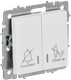 Миниатюра изображения товара Выключатель IEK Brite BR-V20-2-10-K91 (арктический белый)