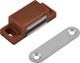 Миниатюра изображения товара Защелка мебельная Нора-М Магнитная №4 42мм (коричневый)