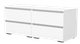 Миниатюра изображения товара Тумба Кортекс-мебель Бари 120 4ш (белый/белый/белый)