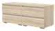 Миниатюра изображения товара Тумба Кортекс-мебель Бари 120 4ш (дуб сонома/дуб сонома/белый)