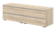 Миниатюра изображения товара Тумба Кортекс-мебель Бари 160 4ш (дуб сонома/дуб сонома/белый)