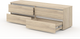 Миниатюра изображения товара Тумба Кортекс-мебель Бари 160 4ш (дуб сонома/дуб сонома/белый)