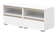 Миниатюра изображения товара Тумба Кортекс-мебель Бари ТВ 120 2ш-2 (белый/белый/дуб сонома)