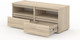 Миниатюра изображения товара Тумба Кортекс-мебель Бари ТВ 120 2ш-2 (дуб сонома/дуб сонома/дуб сонома)