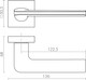 Миниатюра изображения товара Ручка дверная Fuaro K.DM51.Flow BL-24 (черный)