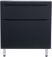 Миниатюра изображения товара Тумба под умывальник Symbolite Бергамо мини 80 Люкс Plus 2 ящика (черный)