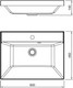 Миниатюра изображения товара Умывальник Symbolite Asti 60x45 (кварц, жасмин)