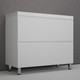 Миниатюра изображения товара Тумба под умывальник Symbolite Манхэттен 100 Plus 2 ящика (белый матовый)