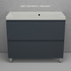 Миниатюра изображения товара Тумба под умывальник Symbolite Манхэттен 100 Plus 2 ящика (графит)