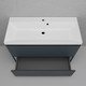 Миниатюра изображения товара Тумба под умывальник Symbolite Манхэттен 100 Plus 2 ящика (графит)