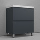 Миниатюра изображения товара Тумба под умывальник Symbolite Манхэттен 60 Plus 2 ящика (графит)