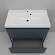 Миниатюра изображения товара Тумба под умывальник Symbolite Манхэттен 80 Plus 2 ящика (графит)