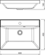 Миниатюра изображения товара Умывальник Symbolite Asti 60x45