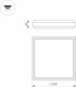 Миниатюра изображения товара Светильник ЖКХ Arlight LGD-AREA-S240x240-25W Warm3000 GR / 029952