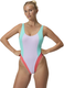 Миниатюра изображения товара Купальник для плавания Speedo Colourblock 2.0 Muscleback 8-00480317934 (р.XL, лиловый/бирюзовый/коралловый)